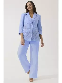 Брючные костюмы 3047 голубой