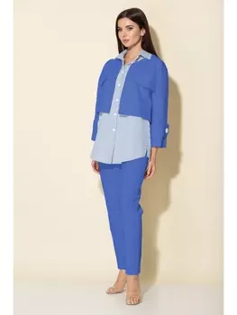 Брючные костюмы 3083 синий