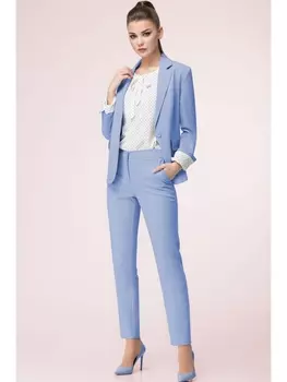 Брючные костюмы 31796-темно-голубой