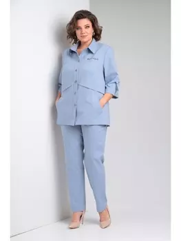 Брючные костюмы 373 голубой