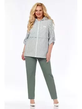 Брючные костюмы 375 оливковый