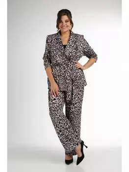 Брючные костюмы 380 леопардовый принт