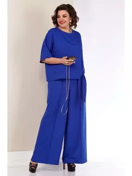 Брючные костюмы 4055 василек