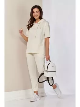 Брючные костюмы 4065 молочный