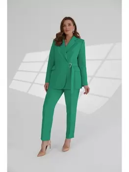 Брючные костюмы 4076а зеленый