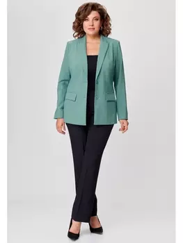 Брючные костюмы 412+596 мята+черный