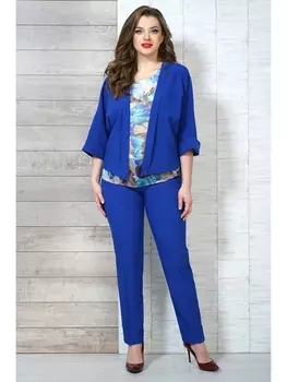 Брючные костюмы 4284 василек