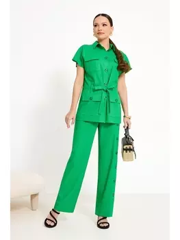 Брючные костюмы 4890 травяной