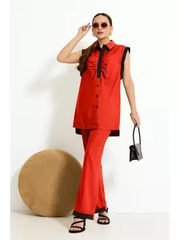 Брючные костюмы 4925 коралловый