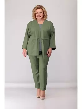 Брючные костюмы 5016 зеленый