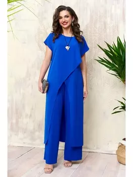 Брючные костюмы 5226 василек