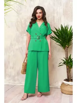 Брючные костюмы 5253-2 зеленый
