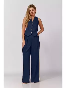 Брючные костюмы 6061 синий