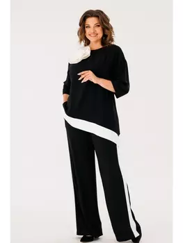 Брючные костюмы 6063 черный