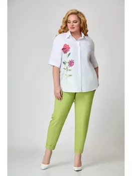 Брючные костюмы 6135 олива