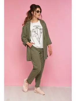 Брючные костюмы 648 зеленый