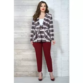 Брючные костюмы 6846 бордо