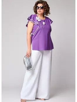 Брючные костюмы 7182 лавандовый