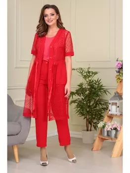 Брючные костюмы 738 красный