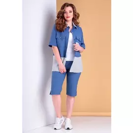 Брючные костюмы 754 синий