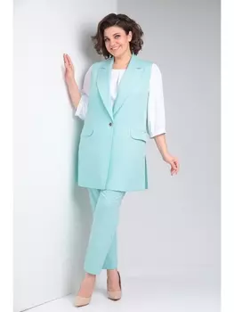 Брючные костюмы 7689 мята