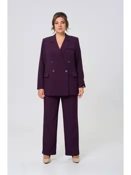 Брючные костюмы 7732 баклажан