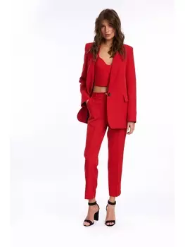 Брючные костюмы 8002 красный