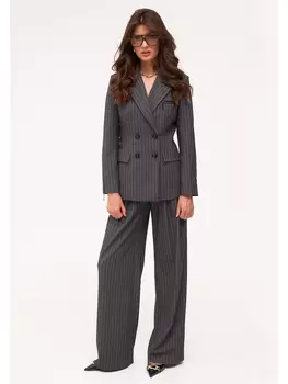 Брючные костюмы 8036.3 серый в полоску