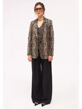 Брючные костюмы 8037 леопардовый-черный