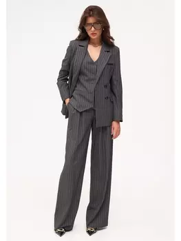 Брючные костюмы 8042.3 серый в полоску