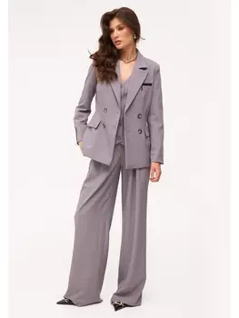 Брючные костюмы 8042 светло-серый