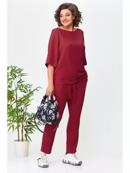 Брючные костюмы 807 вишневый