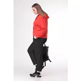 Брючные костюмы 897 красный+черный