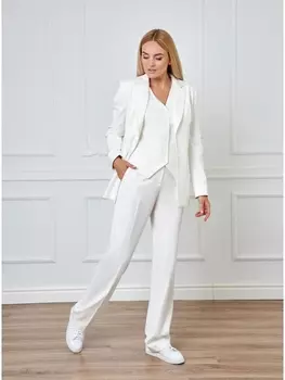 Брючные костюмы 933Б молочный