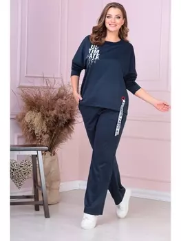 Брючные костюмы 950 темно-синий