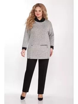 Брючные костюмы А-559 серый/черный