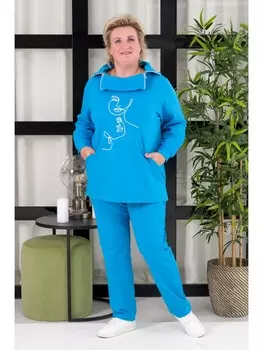 Брючные костюмы Костюм Спортшик бирюза