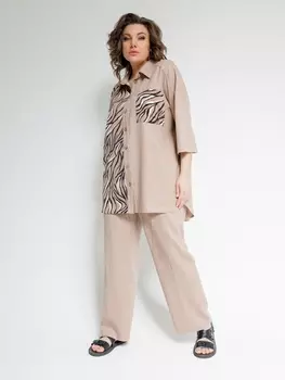 Брючные костюмы М101 бежевый