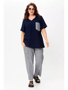 Брючные костюмы М103/1 сине-белый