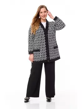 Брючные костюмы М125/1 бело-черный