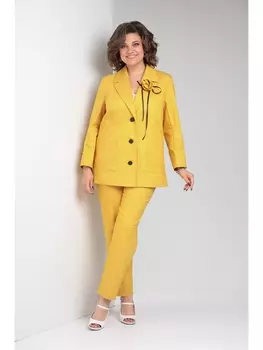 Брючные костюмы М140/1 горчица