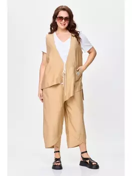 Брючные костюмы М146 песочный