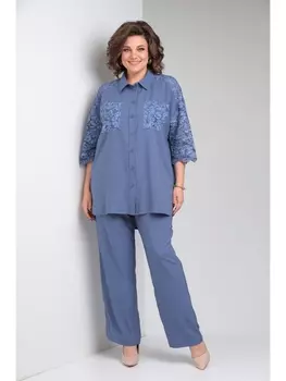 Брючные костюмы М147 джинсовый