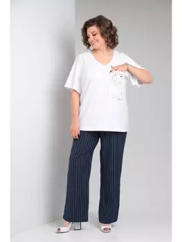 Брючные костюмы М148 синий