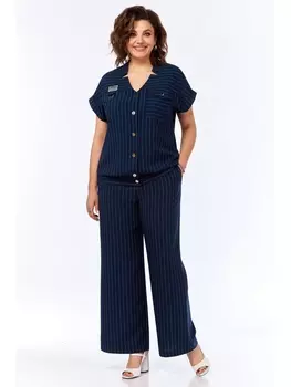 Брючные костюмы М1.1688/1 синий в полоску