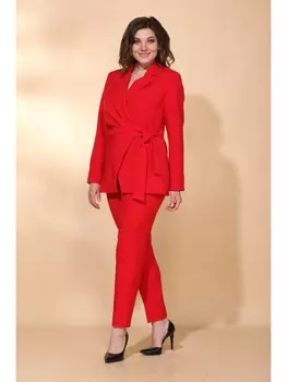 Брючные костюмы М655 красный