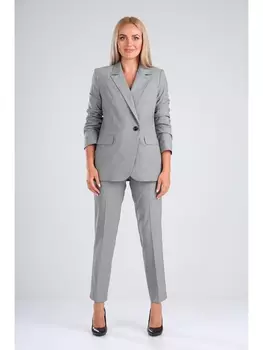 Брючные костюмы М730 серый меланж