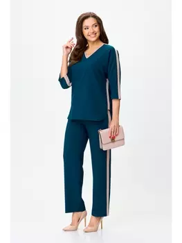 Брючные костюмы М-1207 морская волна