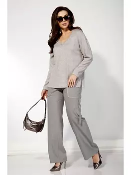 Брючные костюмы М-1222 серый