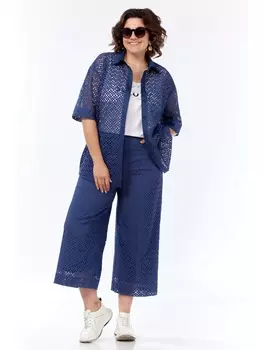 Брючные костюмы М-1250 синий